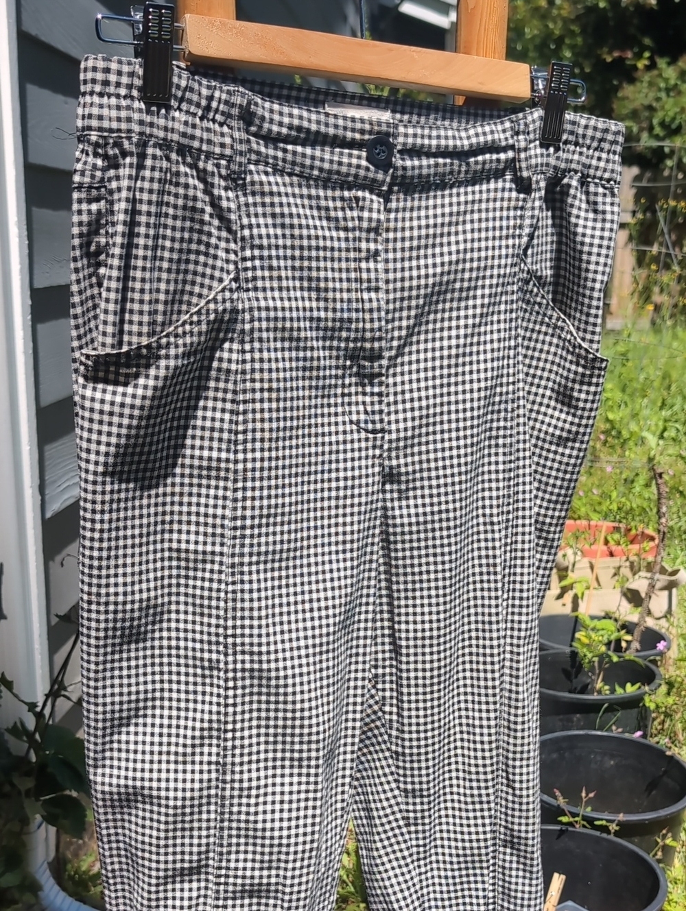 Urban Outfitters Black and White Gingham Trousers Silence & Noise